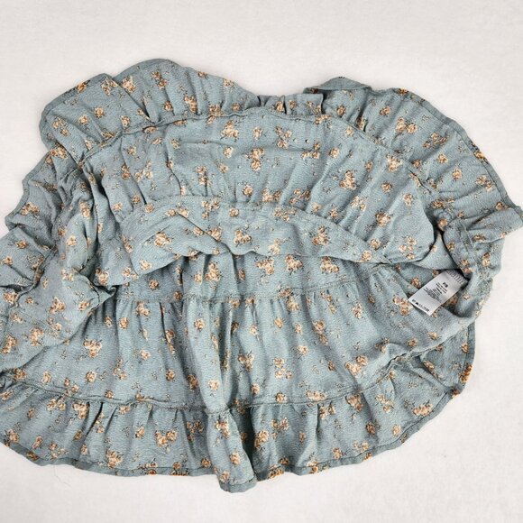 Garage Floral Mini Skirt Size Small Blue - Picture 6 of 8